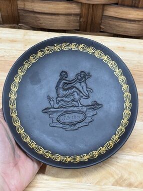 Wedgwood Black and Gold Decorative 'Mother' Accent Plate